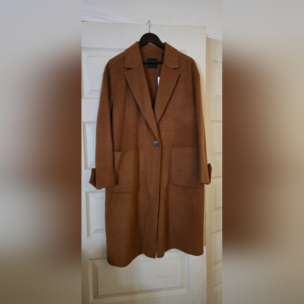 Theory Easy One-Button Coat In Double-Face Wool-C… - image 2